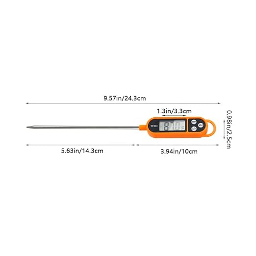 4pcs Candy Thermometer Digital Instant Read for Meat Kitchen Cooking Food Oil Deep Fry BBQ Grill Smoker (4, 9.6in)