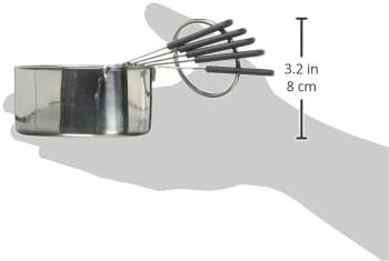 Norpro Grip-Ez Stainless Steel Measuring Cups, 5-Piece, Silver