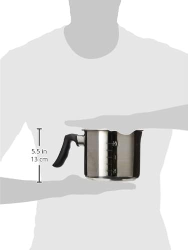 Magefesa Deliss 2.6-Quart Stainless Steel Milk Pot, All-Stovetop Compatible Saucepan, Ergonomic Heat-resistant Handle