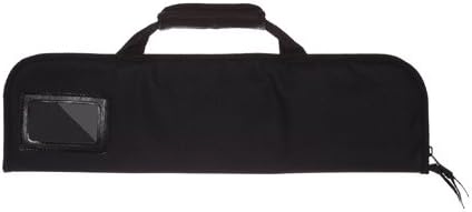 Ergo Chef 5 Pocket Chef Knife Case Roll Bag Bi-Fold (Black) Lightweight - Durable Nylon / Polyester Blend– Perfect for the Busy Traveling Chef