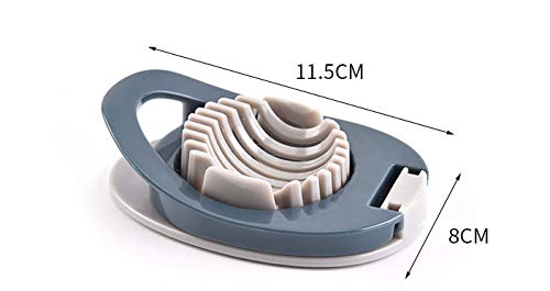 WOIWO 1 PCS Creativity Kitchen Egg Mirabile Multi-Functional Egg Slicer Kitchen Gadget (gray-green)
