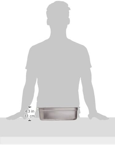 Winco Anti-Jam 1/3 Size Pan, 4-Inch, Stainless Steel