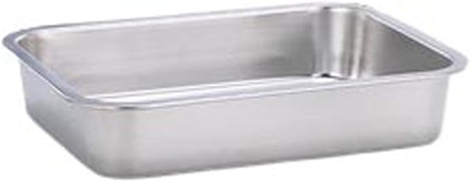 KUNWU Stainless Steel Rectangle Sheet Pan 14"x10"x2.75" Bakeware, Cake Pan Tray for Cake, Cookie (S (14"x10"), 2.75" Deep)