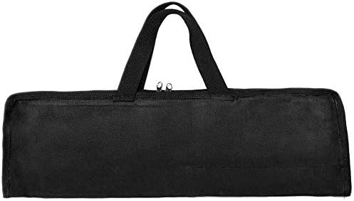 Knife Roll,Heavy Duty Knife Bag,Waxed Canvas knife Case with 4 Slots for Knives & Kitchen Tools,Chef Knife Bag with Handle.Portable Knife Roll Bag for Stroage Home Traveling Camping.Case Knives Pouch