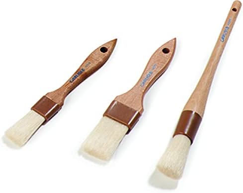 SPARTA 4037100 Boarhair Pastry Brush, Basting Brush with Wide Boar Bristles,16.25"L x 4"W, Wood Handle