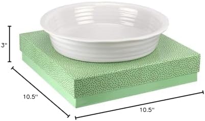 Portmeirion Sophie Conran Round Pie Dish, White Porcelain Bakeware - 10.5 Inch Oven to Table Baking Dish - Freezer, Microwave & Dishwasher Safe, Durable Serveware for Everyday Meals