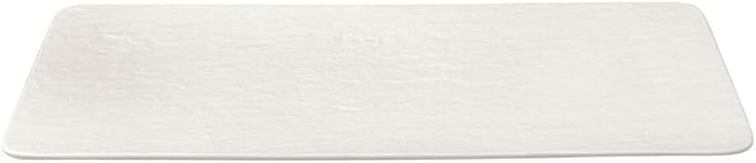 Villeroy & Boch Manufacture Rock Blanc Rectangular Serving Platter White for Meat, Fish and Vegetables, Premium Porcelain