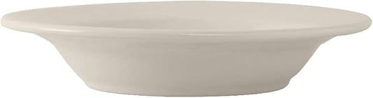 Tuxton China TRE-115 Pasta Bowl, 21-1/2 oz., 11-1/2" Diameter x 1-7/8" H, Round, Microwave and Dishwasher Safe, Oven Proof, Fully Vitrified, Ceramic, Reno/Nevada, American White/Eggshell, Pack of 12