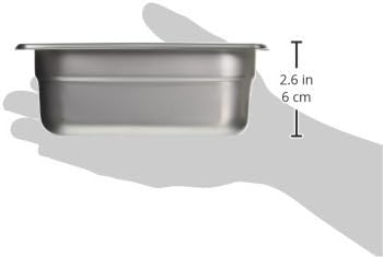 Winco Anti-Jamming Steam Pan, 1/9 by 2 1/2-Inch, Standard Weight
