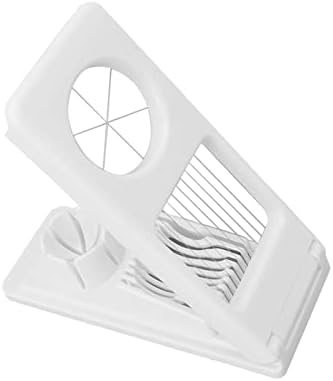 2-in-1 Stainless Steel Egg Slicer Cutter for Boiled Eggs, Strawberry, Mushroom, Fruit Garnish