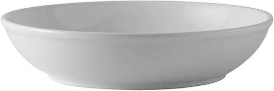 Tuxton China BWD-1022 Pasta Bowl, 59 oz., 10-1/8" Diameter x 2-1/4"H, Microwave and Dishwasher Safe, Oven Proof, Fully Vitrified, Ceramic, DuraTux, White, Pack of 6