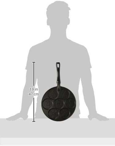 Nordic Ware Holiday Pancake Pan, Black 0.6 cup