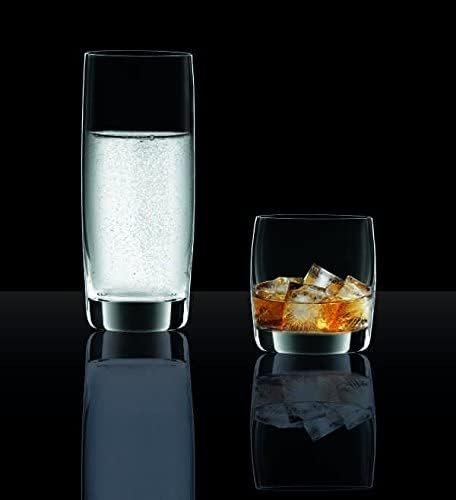 Nachtmann Vivendi 14 oz Long Drink Glasses – 4-Piece Lead-Free Clear Crystal Glassware for Water, Juice, Cocktails, Iced Tea & Cold Drinks, Stylish Barware for Entertaining & Dining