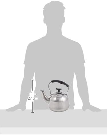 Cilio Teapot with whistle 2.5L-Classico, one size, silver