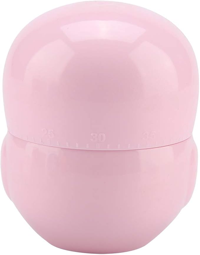 Owl Kitchen Timer, Kitchen Timer Owl Mechanical Home Cooking Counters Clock Portable Alarm Clock Kitchen Cooking Tool (Pink)