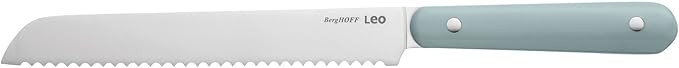 BergHOFF Slate 7Pc Knife Block Set, Kitchen Knives, Wood Block, Stainless Steel Sharp Blade, Anti-skid Base, Strong Magnet for Scissors