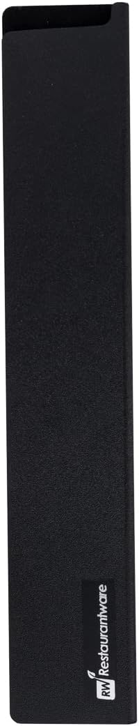 Sensei 12 x 2 Inch Knife Sleeve, 1 Knife Protector - Fits Chef Knife, Felt Lining, Black Plastic Knife Blade Guard, Durable, Cut-Proof - Restaurantware