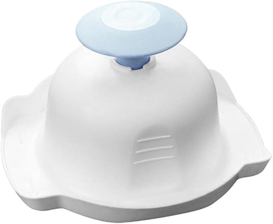 Blue Food Safety Holder for Mandolin Slicer or Grater,Finger Anti-Cut Protectors for Vegetable Grater, Food Slicer Cutter Finger Guard for Mandoline Cutting for Kitchen and Dining