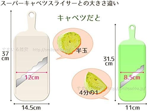 Arnest Handheld Mandoline Slicer for Kitchen, Wavy Blade Veggie Slicer - Comes with Safety Grip, Made in Japan