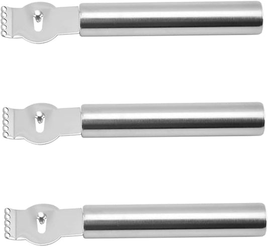 3pcs Stainless Steel Lemon Shaving Scraper Vegetable Peeler Fruit Peeler Grater Lightweight Portable
