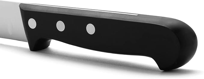 Arcos Salmon Knife/Fish Knife 300 mm 12 Inch - Nitrum Stainless Steel and 300 mm blade. 250 gr. Ergonomic Polyoxymethylene POM Handle. Series Universal. Flexible blade. Greater control. Color Black.