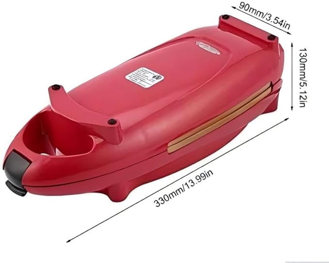 Candora Red Copper 5 Minute Chef Electric Frying Pan Smokeless Nonstick Pan Steak