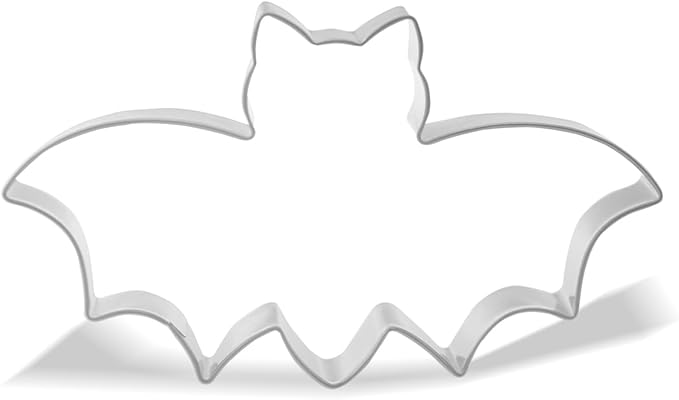 Keewah Bat Cookie Cutter, 4.5 x 2.5 inch, Stainless Steel