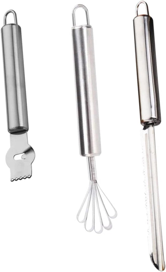 3pcs Manual Fruit Peeler Multi-function Grater Cheese Lemon Zester Stainless Steel Handheld Fruit Vegetable Grater for Kitchen