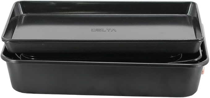 Prime Cuisine Nonstick Ceramic Bakeware Set – 8 Piece Baking Pans Set, Oven Safe to 450°F, Includes Muffin Pans, Cookie Sheets, Loaf, Roaster, Round & Square Pans, BPA-Free