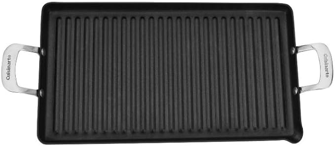 Cuisinart Classic Hard Anodized Grill 10" x 18" Full Griddle 6345-25G Double Burner Chef's Classic
