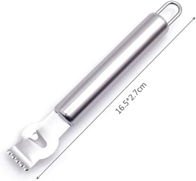 Stainless Steel Citrus Zester and Orange Peeler Tool for Home Kitchen Fruit Scraper Comfortable Grip for Lemon Lime and Orange Peeling and Zesting