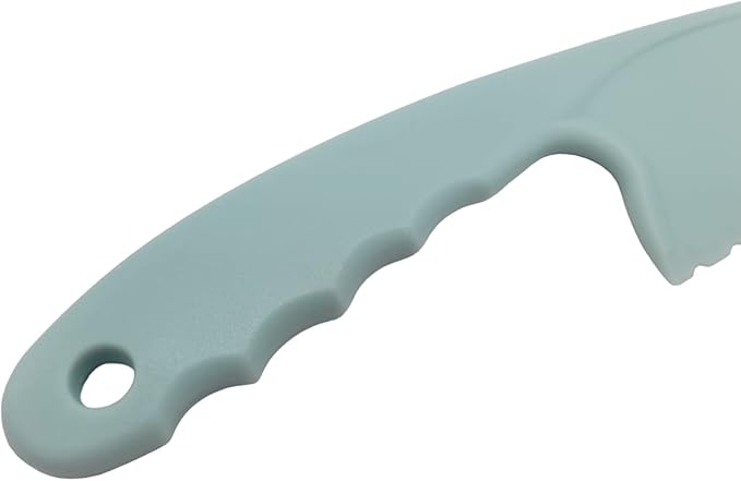 Handy Housewares Lettuce Knife, 11.5" Nylon Cake Knife, Serrated Blade for Cutting Veggies, Fruit, Cake, Bread and More - Random Color (1-Pack)