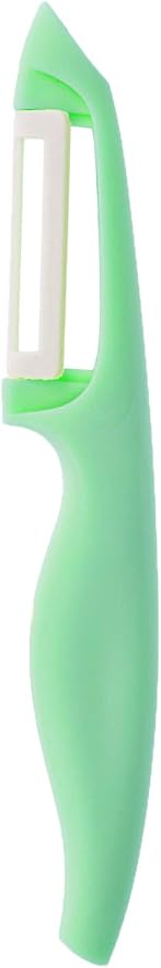 Plastic Handle Ceramic Blade Peeler Kitchen Utensil for Food Cooking - Potato Skin Peeler with Ceramic Blade - Swivel Apple Knife Peelers