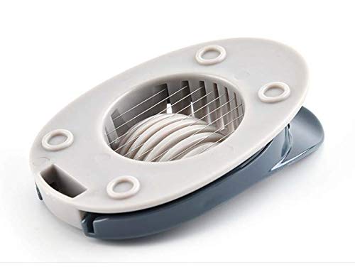 WOIWO 1 PCS Creativity Kitchen Egg Mirabile Multi-Functional Egg Slicer Kitchen Gadget (gray-green)
