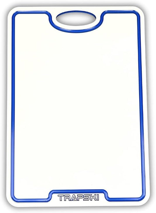 Premium 1/2 Inch Textured Plastic Cutting Chopping Boards | Food-Grade, Dishwasher Safe with Wide Juice Grooves | Easy Grip Handle