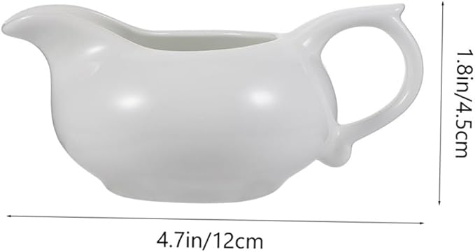 Sauce Dispenser Ceramic Gravy Boat Sauce Cup for Home Restaurant Catering Service