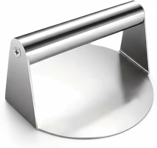 Stainless Steel Burger Press – Manual Patty Maker for Hamburgers, Sandwiches, Bacon, Pancakes