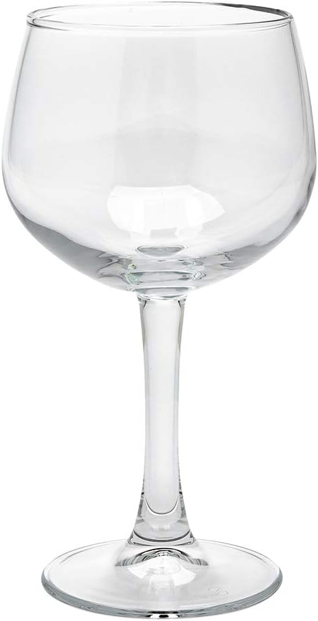 Restaurantware Cascata 13 Ounce Balloon Red Wine Glasses Set Of 6 Tempered Red Wine Glasses - Chip-Resistant Fine-Blown Glass Wine Balloon Glasses Dishwasher-Safe Stemware For Red or White Wines