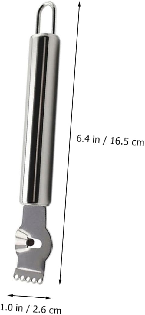 LIFKOME 2pcs Stainless Steel Fruit Zesters Multi-functional Citrus Peeler for Lemon Orange and Potato Grating Easy Storage Hanging for Baking and Cooking