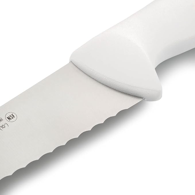 Arcos Pastry Knife/Cake Knife 10 Inches Nitrum Stainless Steel and 250 mm blade.Cut, section, and slice bases for cakes. Ergonomic Polypropylene. Handle Series 2900. Color White