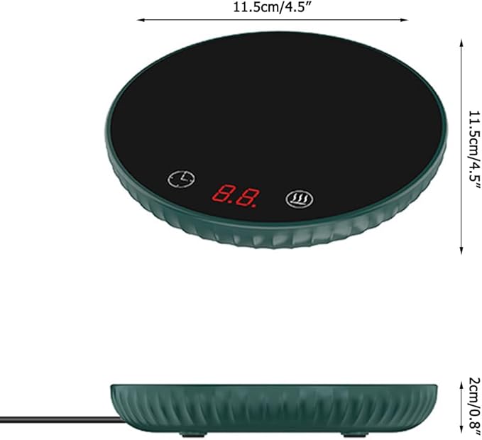 Coffee Mug Warmer,Digital Display Electric Beverage Warmer with 8H Auto Shut Off & 2 Temp Setting & 12H Timing for Warming Heating Coffee Beverage Milk Tea