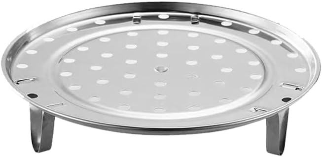 8.7-inch Dia Stainless Steel Steamer Rack with Removable Legs Kitchen Utensils for Steaming Baking