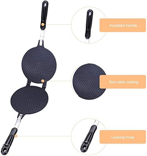 Waffle Maker Baking Pan Aluminum Alloy Gas Non-Stick Cake Griddle Egg Roll for Kitchen Cake Baking Tool