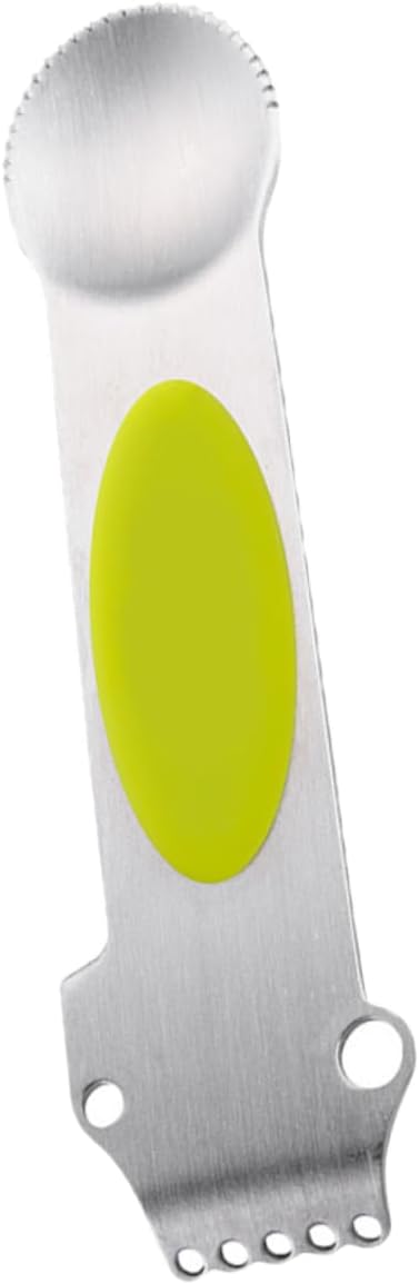 2pcs Stainless Steel Lemon Planer Tool Multi-functional Citrus Grater for Kitchen Use for Peeling Oranges and Easy Garnishing Fruit Preparation Yellow
