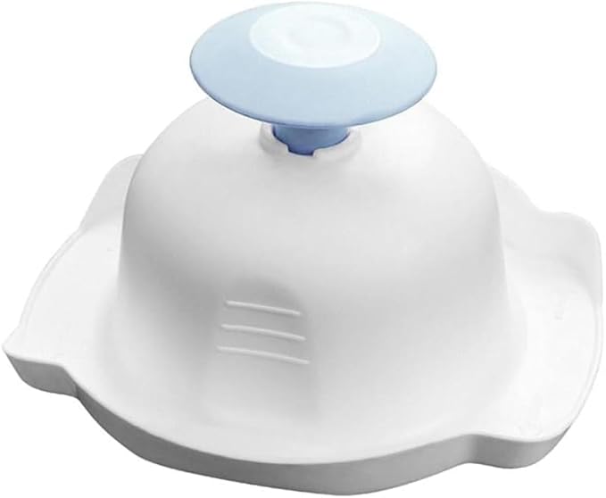Blue Food Safety Holder for Mandolin Slicer or Grater, Finger Anti-Cut Protectors for Vegetable Grater, Food Slicer Cutter Finger Guard for Mandoline Cutting, Mandolines