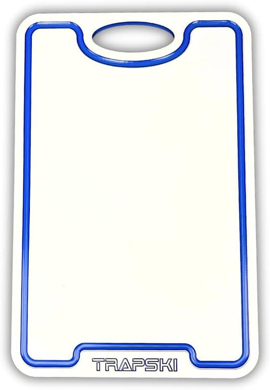 Premium 1/2 Inch Textured Plastic Cutting Chopping Boards | Food-Grade, Dishwasher Safe with Wide Juice Grooves | Easy Grip Handle