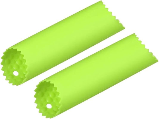 2 Pcs Green Garlic Peeler Garlic Peeler Skin Remover Roller Keeper Roller Keeper Silicone Tube Roller Garlic Peeling for Kitchen Tool