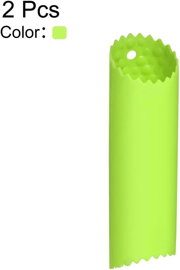 2 Pcs Green Garlic Peeler Garlic Peeler Skin Remover Roller Keeper Roller Keeper Silicone Tube Roller Garlic Peeling for Kitchen Tool