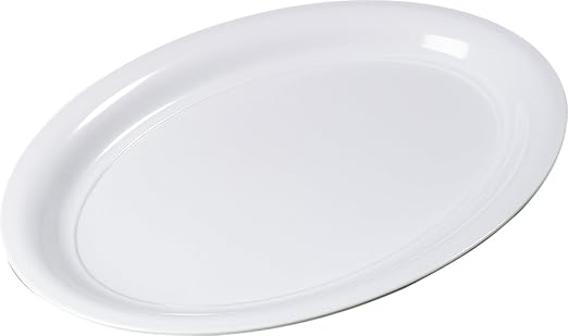 Carlisle FoodService Products Displayware Plastic Catering Platter 21" x 15" White