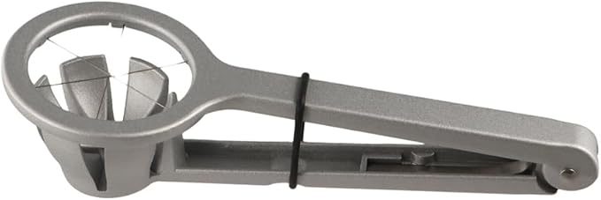 Stainless Steel Egg Cutter,Boiled Egg Cutter Splitter,Manual Egg Cutter with Handle,Multi-functional Egg Slicer,Portable Egg Splitter